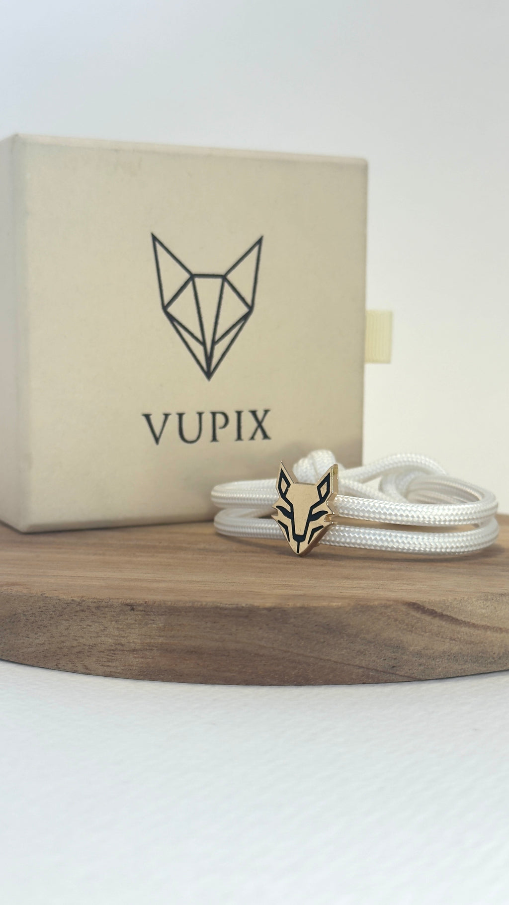 Bracelet  VUPIX Blanc & Dorée - Aurora