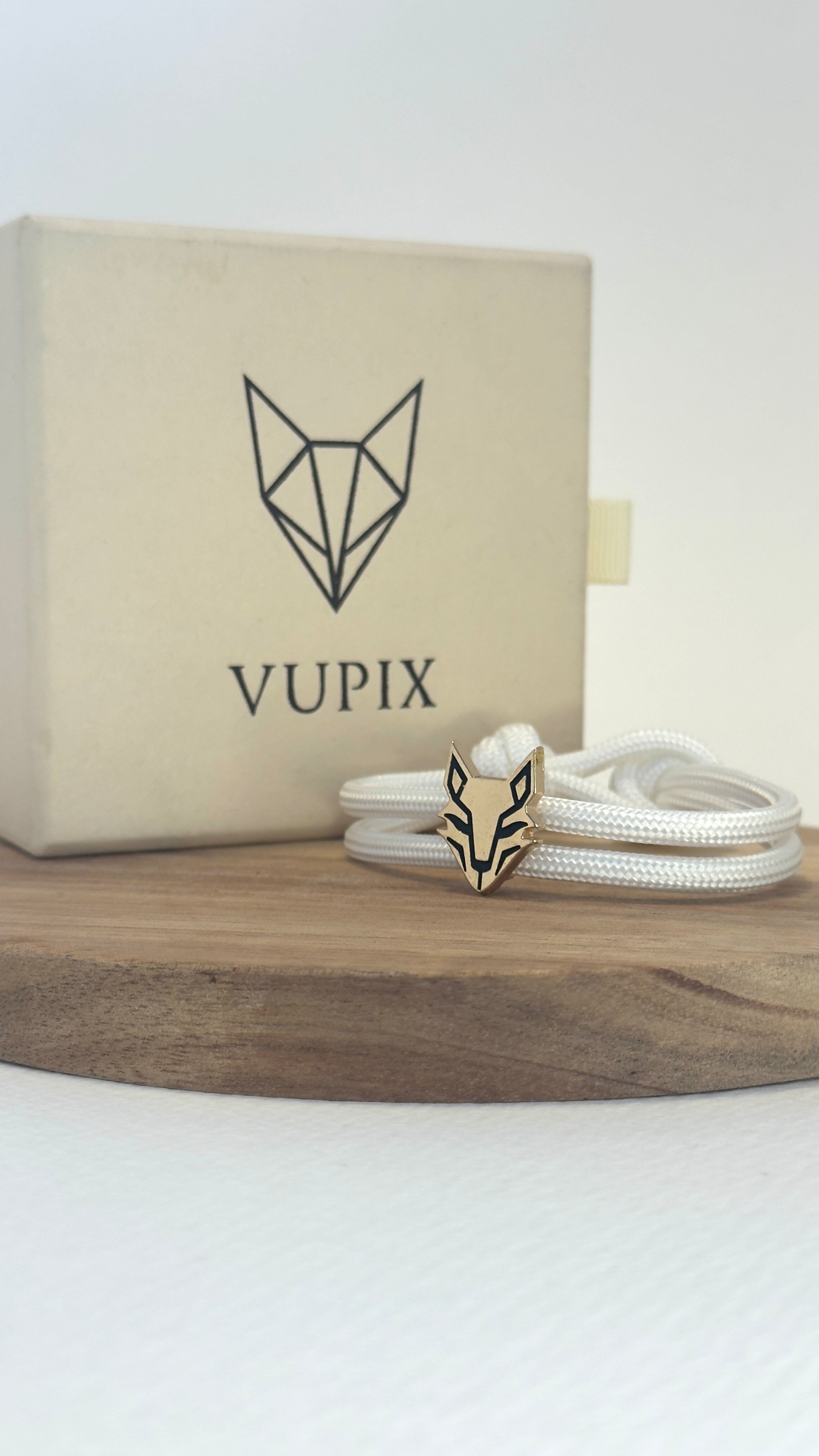 Bracelet  VUPIX Blanc & Dorée - Aurora