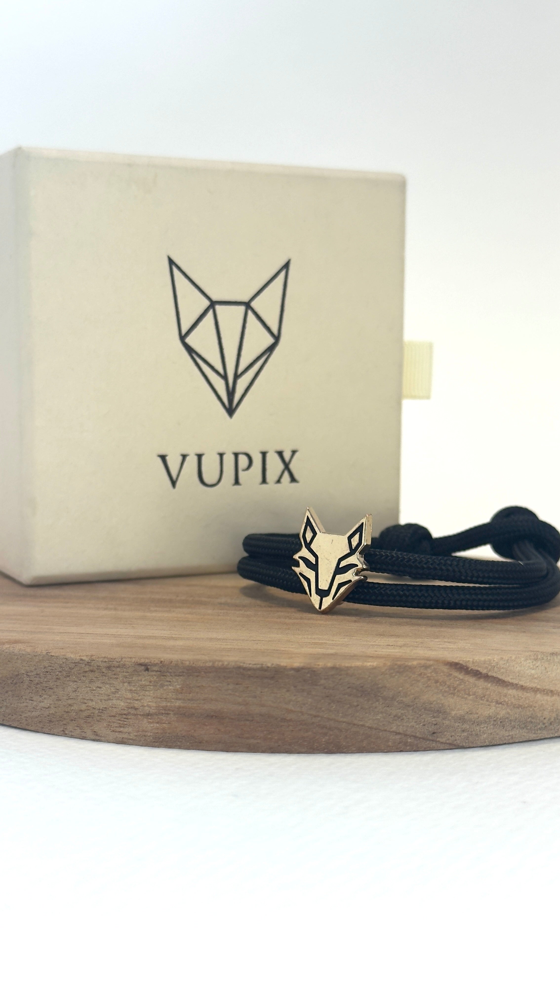 Bracelet VUPIX Noir & Doré - Solaris