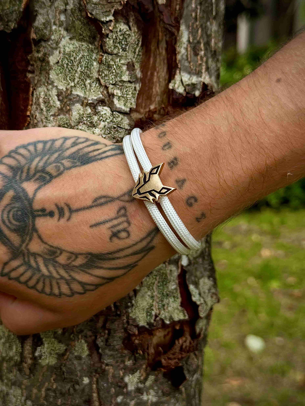 Bracelet  VUPIX Blanc & Dorée - Aurora fermoir