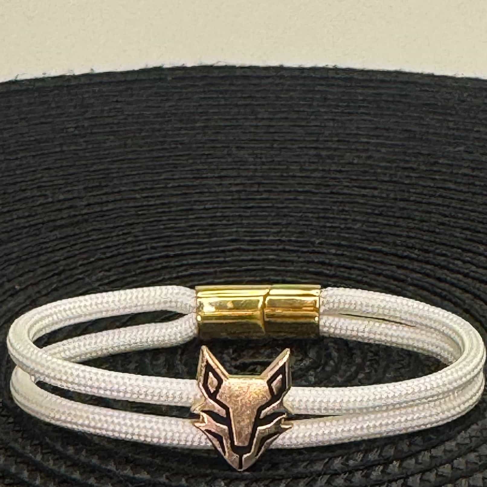 Bracelet  VUPIX Blanc & Dorée - Aurora fermoir