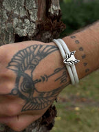 Bracelet VUPIX Blanc & Argenté - Nébula fermoir