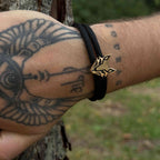 Bracelet VUPIX Noir & Doré - Solaris fermoir