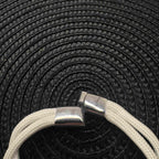 Bracelet VUPIX Blanc & Argenté - Nébula fermoir