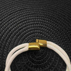 Bracelet  VUPIX Blanc & Dorée - Aurora fermoir