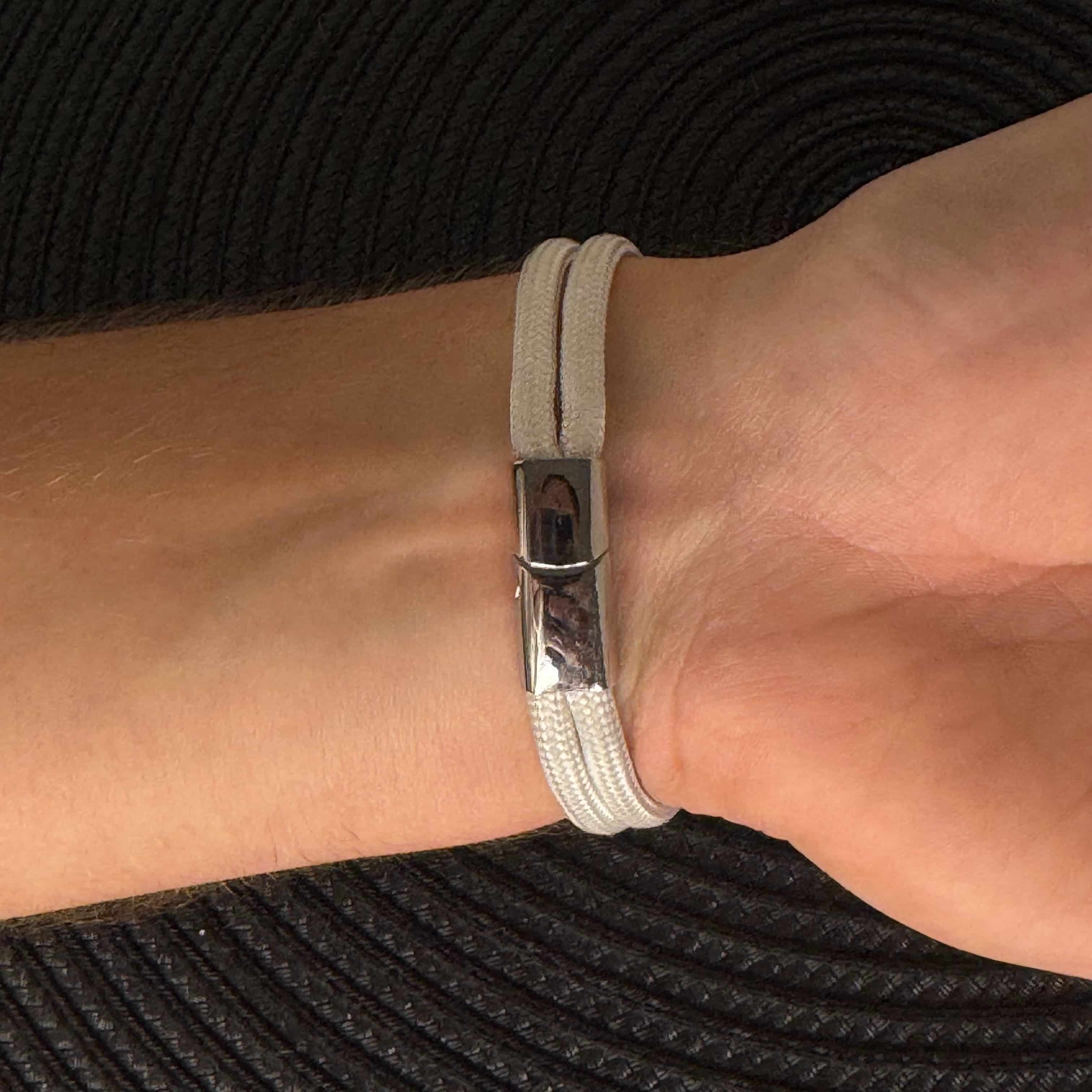 Bracelet VUPIX Blanc & Argenté - Nébula fermoir